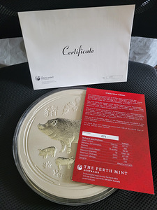 10 kg hõbemünt Austraalia Lunar siga 2019 (2 foto / 6)
