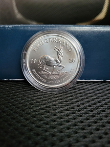 1 oz Austraalia känguru ja Lõuna-Aafrika Krugerrand hõbemünt (9 foto / 10)
