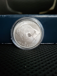 1 oz hõbemünt (piison, hunt, öökull) (4 foto / 10)