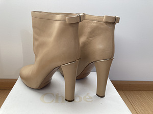 Оригинальные ботинки chloe beige (3 фото из 8)