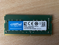 Crucial 4GB, 8GB SODIMM DDR4