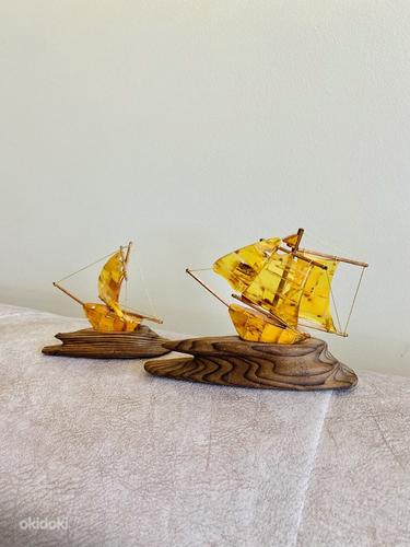 Коллекционные корабли из янтаря (фото #2)