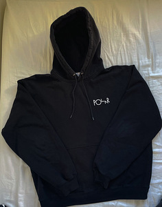 Polar Skate Co. black hoodie with print, L size