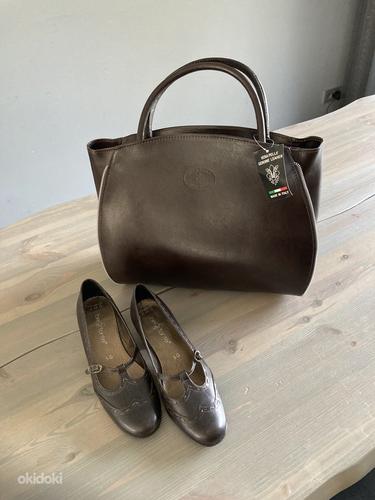 Новая кожаная сумка и туфли 38 Vera Pelle из Италии (фото #1)