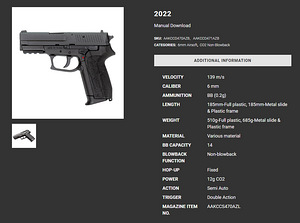 Airsoft püstol SP2022 KWC CO2 (6 foto / 6)
