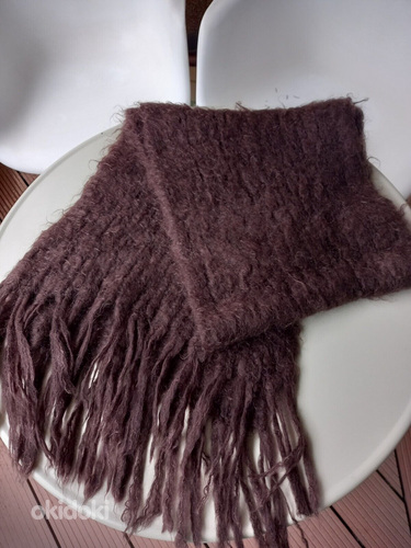 Пушистый обьемный мохеровый шарф (фото #1)