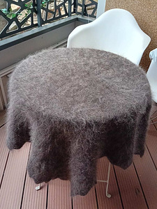 Käsitsi kootud kitsevillast sall (4 foto / 9)