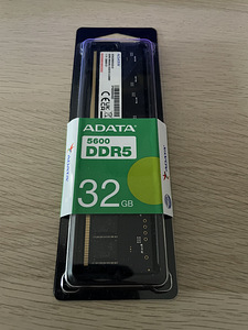Müüa: ADATA DDR5 32GB 5600MHz (1x32GB) – uus suletud pakendi (1 foto / 2)