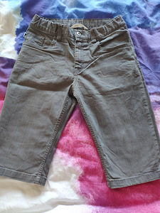 Серые короткие джинсы для мальчиков, для детей 11-12 лет