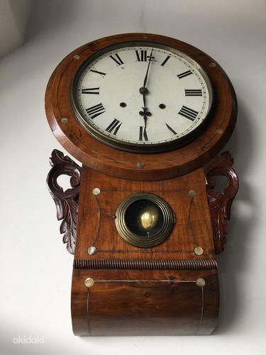 Старые шведские настенные часы (фото #3)