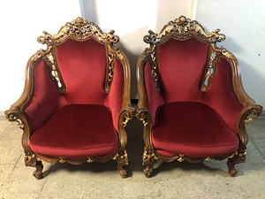 Rokokoo stiilis 2 tugitooli (2 foto / 6)
