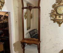 Большое старинное усадебное зеркало