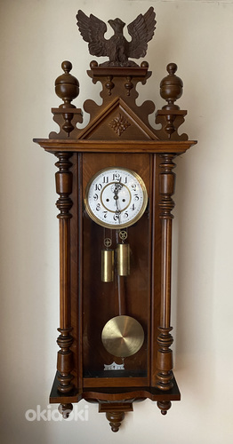 Большие настенные часы-бомба Густав Беккер (фото #2)