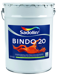 Seinavärv Sadolin BINDO 20 PROF BW 20L (BAASVALGE,TOONITAV!) (1 foto / 1)