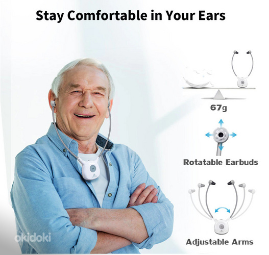 Juhtmevabad kõrvaklapid eakatele, kuulmispuudega inimestele ARTIS (foto #7)