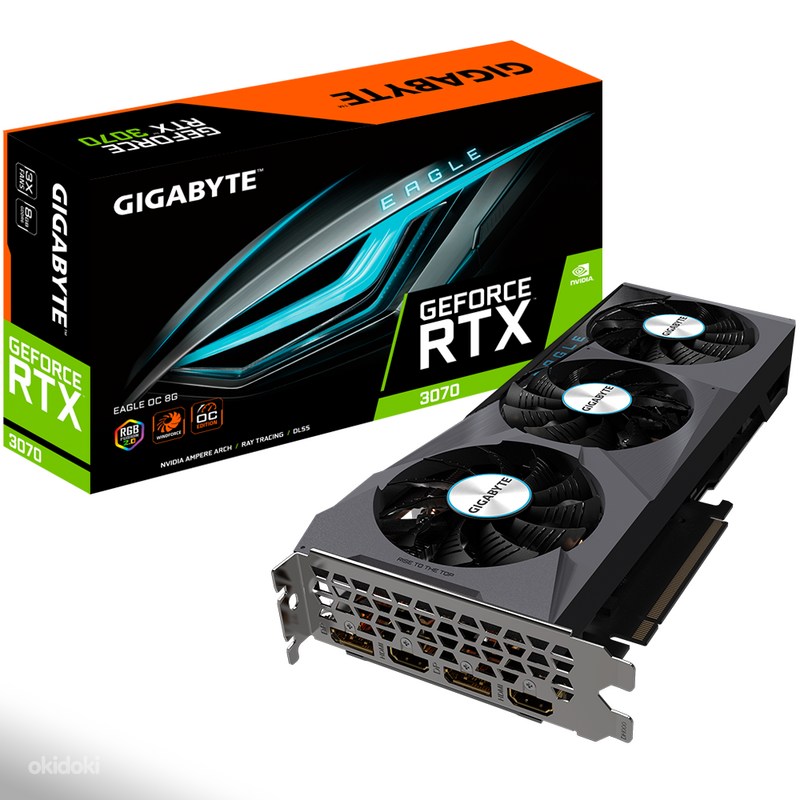 Gigabyte GeForce RTX™ 3070 EAGLE OC 8G (rev. 1.0) NON LHR (foto #1)