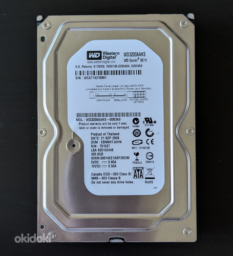 Жесткий диск Western Digital Caviar Blue 320 ГБ