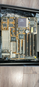 Intel pentium A80502133 + материнская плата SL-586V