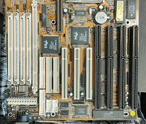 Intel pentium A80502133 + материнская плата SL-586V