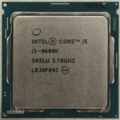 I5-9600k CPU Kasutatud
