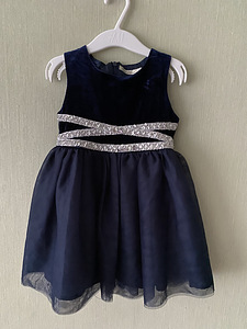 Темно-синее платье