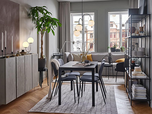 IKEA VANGSTA pikendatav laud 80/120 × 70 (4 foto / 6)