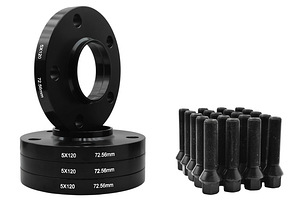 15mm Flantsid 5x120 72.6 + poldid ja 72.6-74.1 rõngad (1 foto / 1)