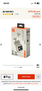 JBL TOUR PRO 2 (1 фото из 1)