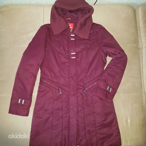 Зимняя куртка фиолетового цвета, размер S. (фото #1)