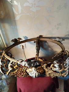 Antiik laelamp originaal klaasplafooniga, vajab restaureerim (6 foto / 7)