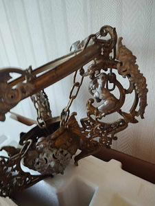 Antiik laelamp originaal klaasplafooniga, vajab restaureerim (7 foto / 7)