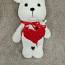 Вязанный Медвежон с любовным посланием,подарок на 14 февраля (фото #4)