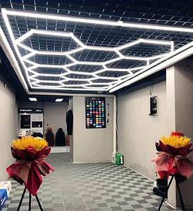 Hexagonal lights (for garage, gym, office)