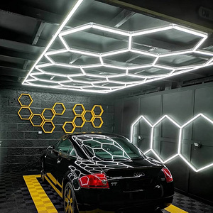 Hexagonal lights (for garage, gym, office) (2 foto / 5)