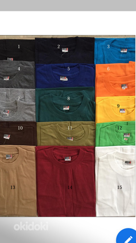 Новые хлопковые футболки M, L, XL, XXL 15 разных цветов (фото #2)