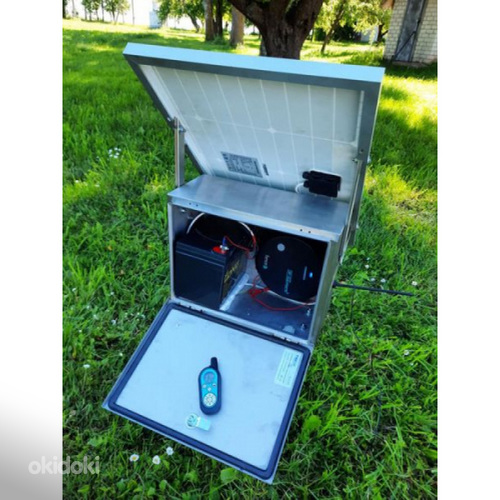 Оцинкованный противоугонный ящик с солнечной батареей электр (фото #2)