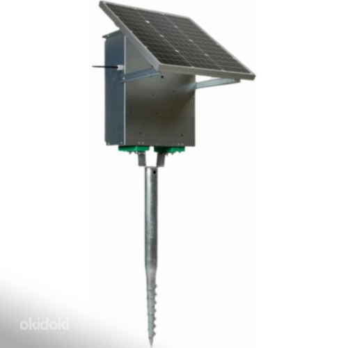 Tsingitud vargusvastane kast päikesepatareiga elektrikarjuse (foto #4)