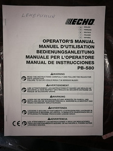 Lehepuhur Echo PB-580, uueväärne (6 foto / 6)