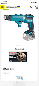 Makita kruvipüstol DFS452. Uus. (10 foto / 10)
