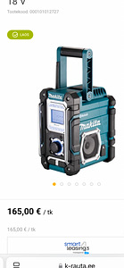Makita raadio DMR108N. Vähe kasutatud (8 foto / 8)