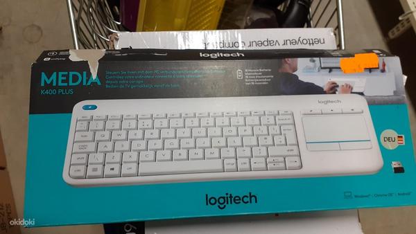 Logitech k400 plus media клавиатура (фото #2)