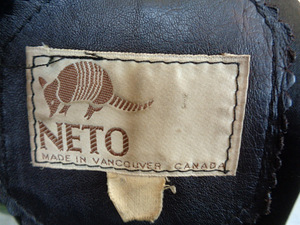 Meeste vintage nahast pintsak, tume pruun (5 foto / 5)