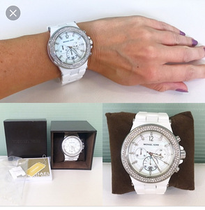 Michael Kors White Ceramic Chronograph watch MK 5391