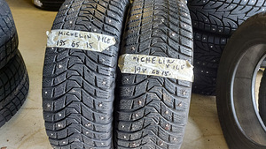 Шины 195/65/15 Michelin X-ice 7 мм с шипами