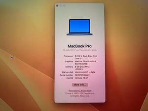 Apple MacBook Pro 13-inch 2017 (5 foto / 9)