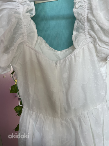 Летнее белое платье xs (фото #3)