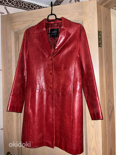 Кожаный пиджак, размер S (фото #2)