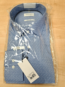 Рубашка Stockmann 1862 easy care (новая), slim fit/размер 42