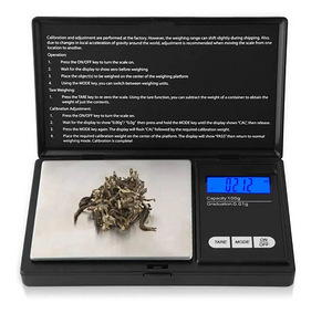 Цифровые карманные весы/граммовые весы с коробкой 500-0,01 г (1 фото из 1)
