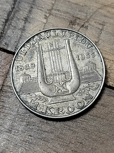 Eesti hõbemünt 1933 1 kroon Laulupidu EW (1 foto / 5)